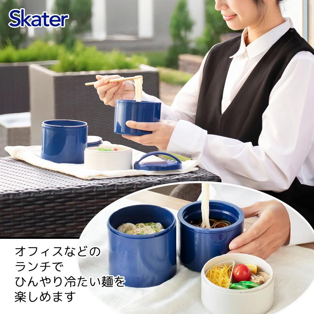 Skater Cold Noodle Lunch LRTM8 Box, White,