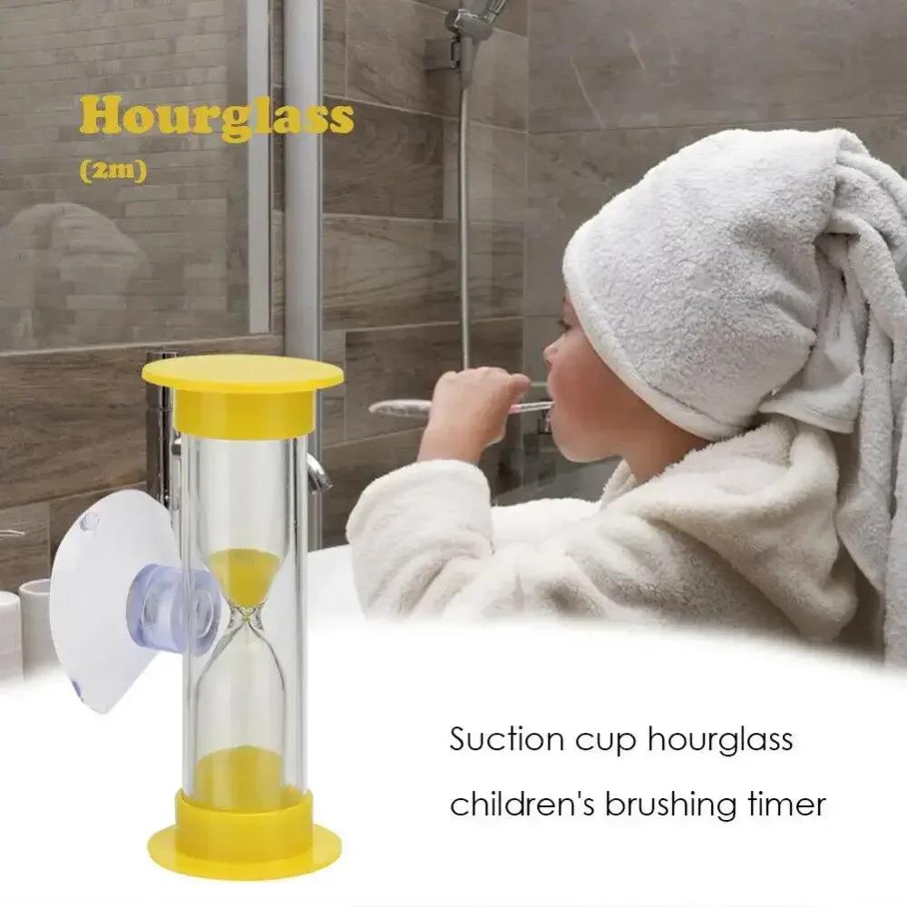 Children's Sand Clock Toothbrush Hourglass Timer Plastic Packaging Decoration Home Small Funnel Board Game Tool Anti-fall Watch