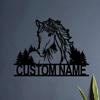 Metal Wall Art Custom Name Sign Personalized Home Decor Vintage Farmhouse Plaque
