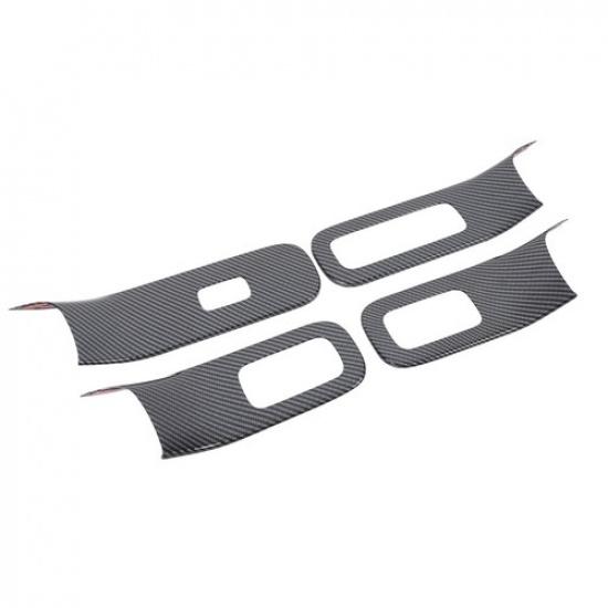 ABS Carbon Fiber Window Lift Switch Button Trim For Benz S-Class W223 -24