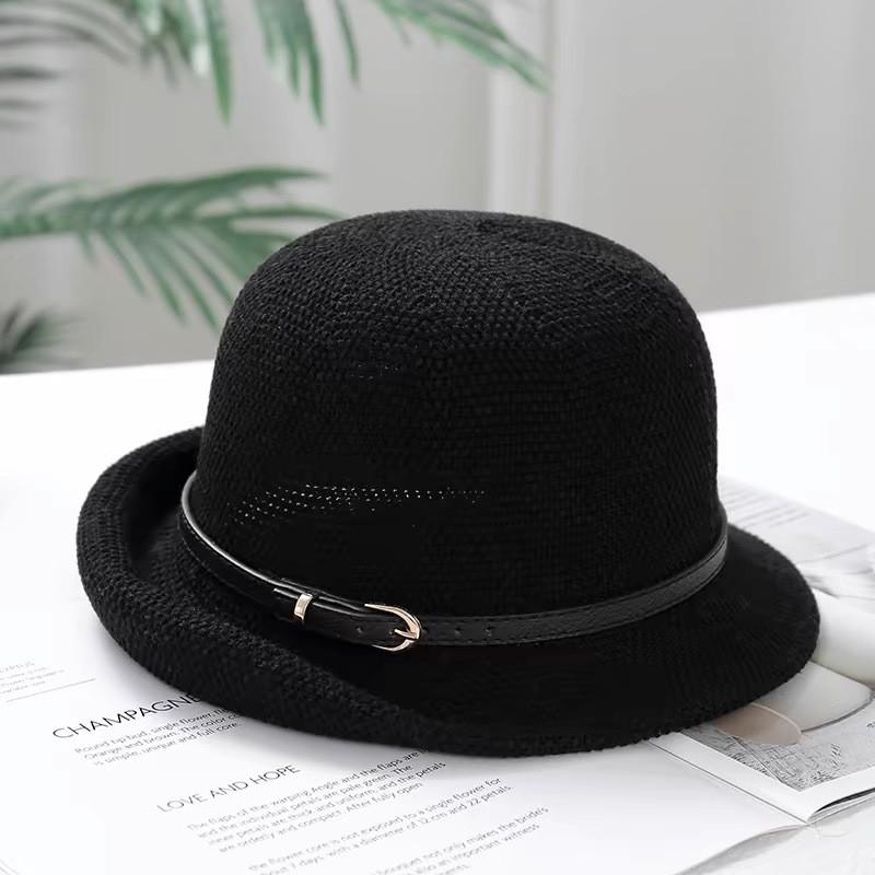 Women Breathable Fishing Cap With Curved Brim And Elegant Bow For Beach Days