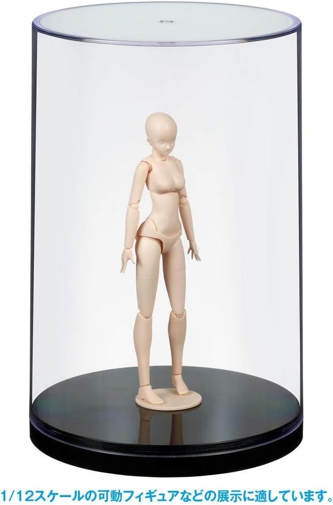 Wave Display CM Scale Kale Figure Compatible Plastic Display Case Height 172mm x Diameter 111mm T-Case 1/12 TC-134 (Inner Dimensions)