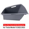 For Tesla Model S 2022 2023 Rear Trunk Storage Organizer Box Interior Accessories Waterproof Models Trash Can