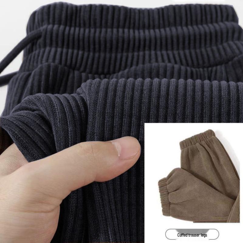 

Тяжелые серые шенильные широкие повседневные брюки для мужчин и женщин L for 96-110 lbs