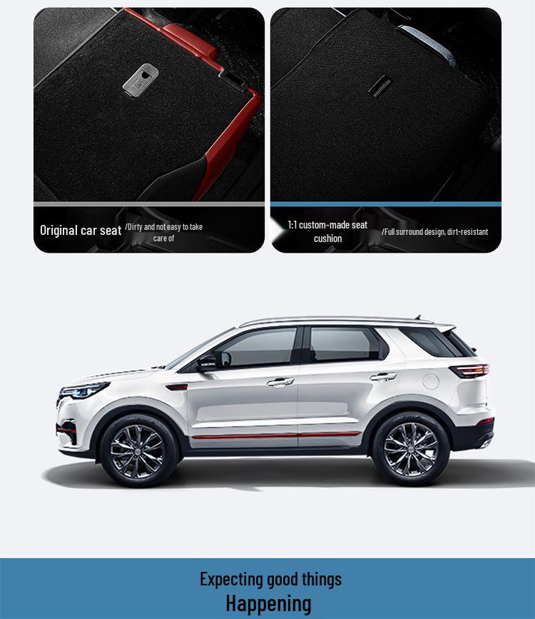 Breathable Fabric Car Seat Covers for Changan CS55/CS55PLUS, Fully Wrapped in Cotton and Linen.