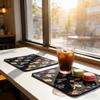 Washable 12x18 Inch Cotton Linen Table Mats Durable for Home Kitchen Restaurant Cafe Party Festival Wedding Decor Placemats