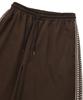 Nombeule Premium Side Embroidery Line Wide Track Pants [Brown]