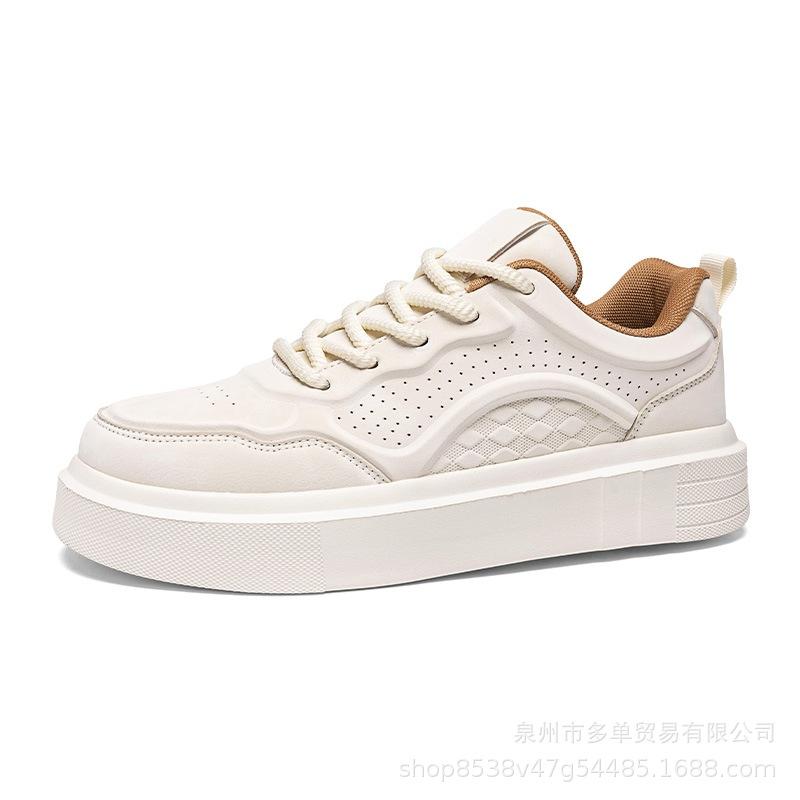 Light and comfortable cushioning skateboard shoes Outdoor college style Original niche white shoes Casual comfortable board shoes