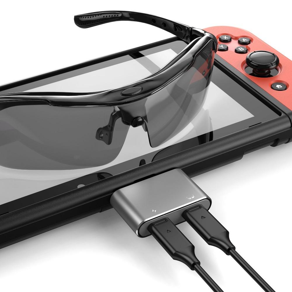 AR Glasses Dock PD Charging Data Transfer 2 in 1 Type C Adapter for Phone Tablet