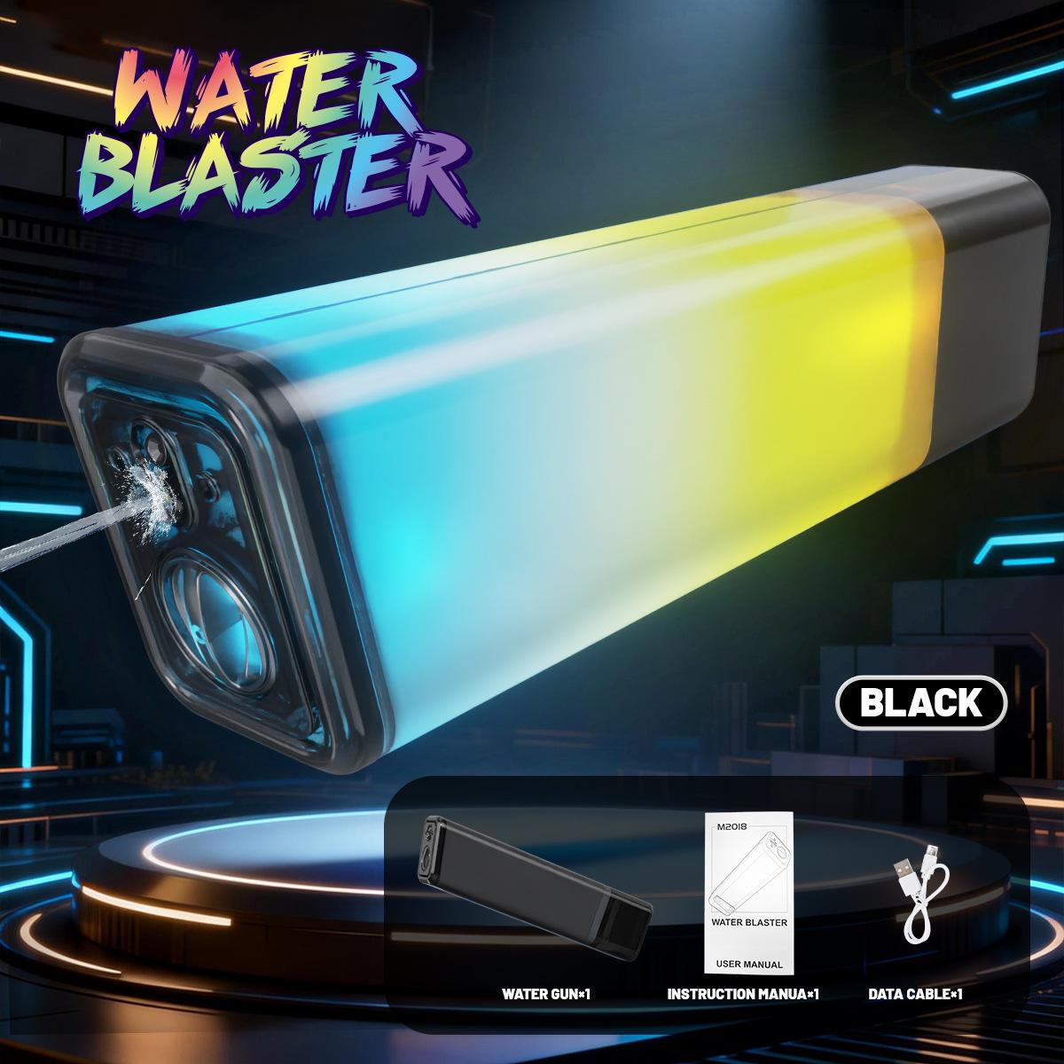 

Automatic Water Gun Toy with Full Body Colorful Lights Electric Water Pistol Blaster Spray Outdoor Pool Toys for Kids Boys Gift