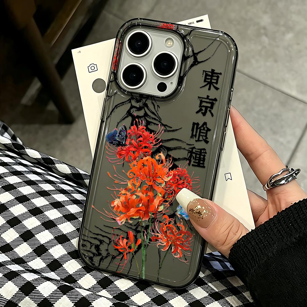 For Iphone 14 Pro Max Case Shore Flower Planted Tokyo Silicone Cover For Iphone 15 17 13 Air 12 14 Plus 11 Soft Cover Funda