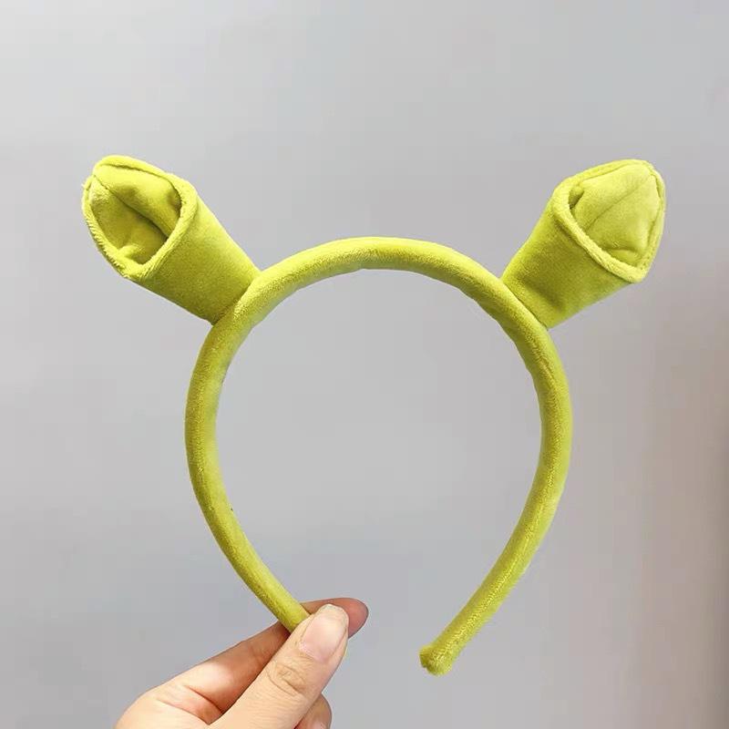 Świąteczna opaska Shrek: Zabawny Kreatywny Dodatek do Włosów do Mycia Twarzy dla Kobiet i na Występy Dziecięce
