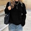 Fashion Long-sleeved Simple Solid Color Sweater for Women 2025 Autumn and Winter New Style
