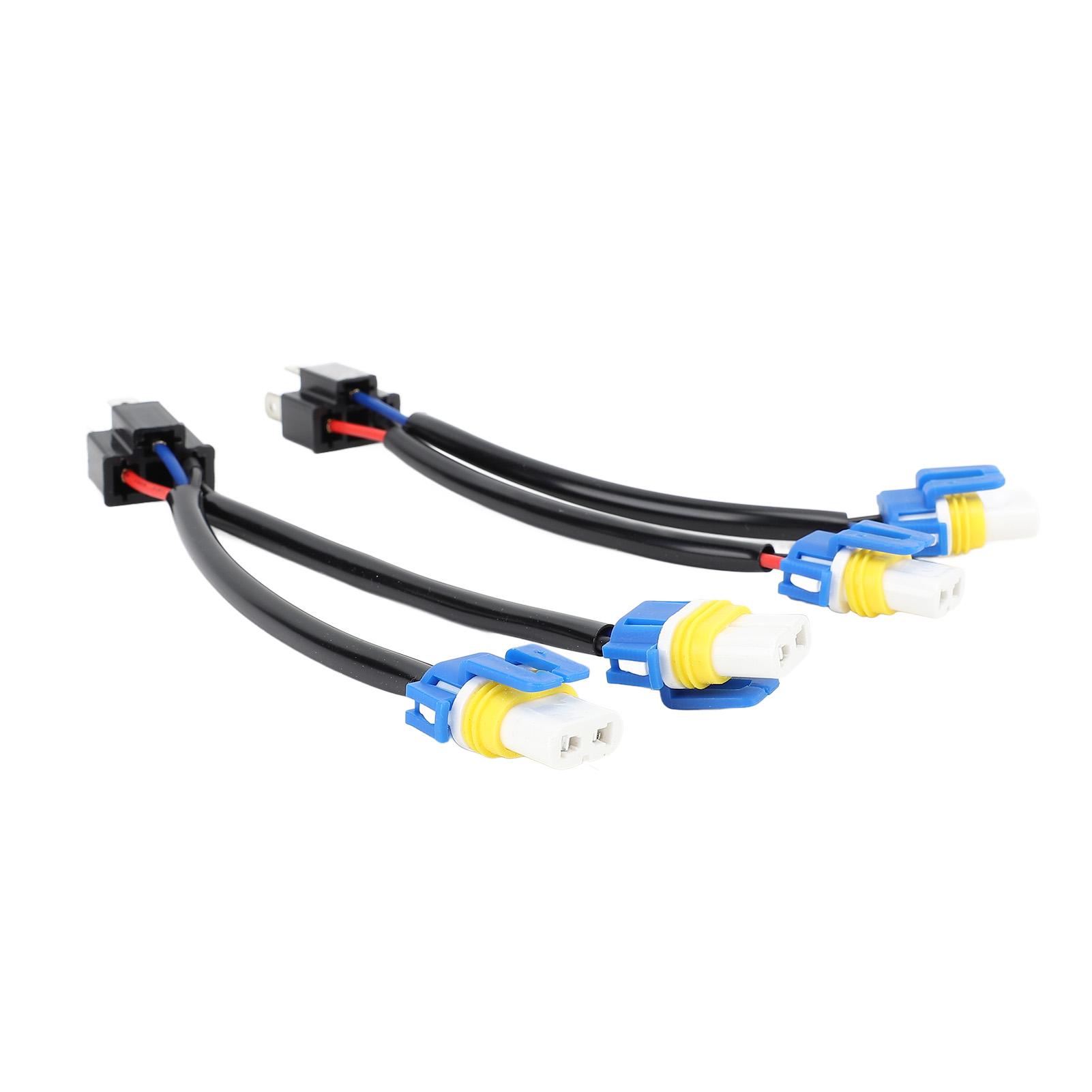 

2pcs Headlight Bulb Conversion Wire 9003 H4 TO 9005 9006 Two Harness Headlight Bulb Conversion Sockets