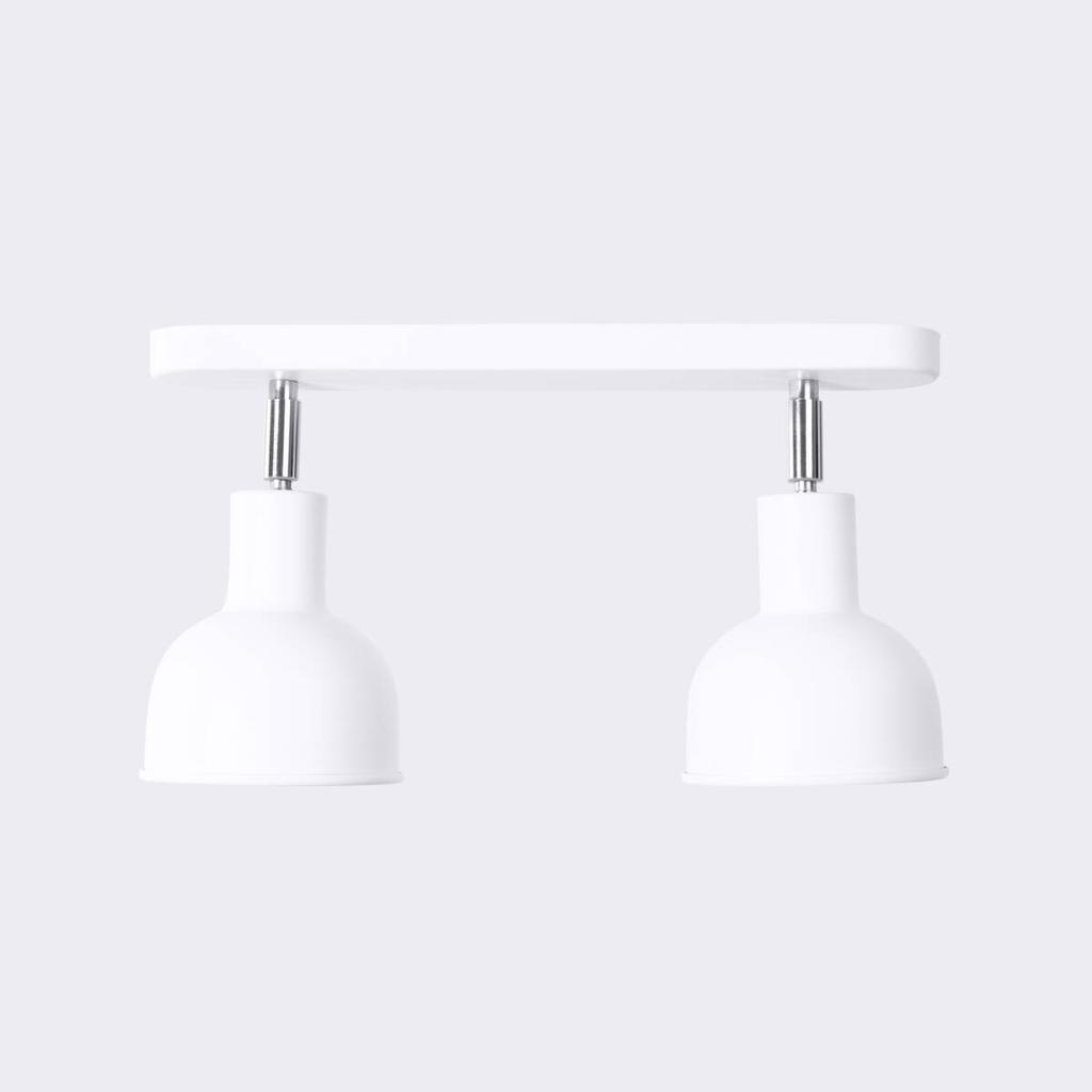 Spot Sufitowy Minimalistyczny Podwójny Biały 2Xe27 15W Elba Sl.1314 Sollux Lighting