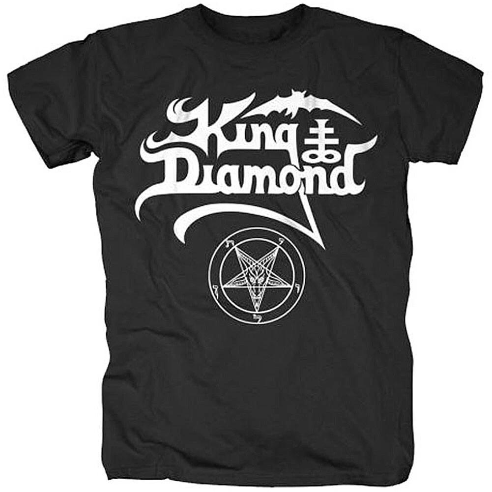 Authentic KING DIAMOND Name Logo T-Shirt S Black NEW S