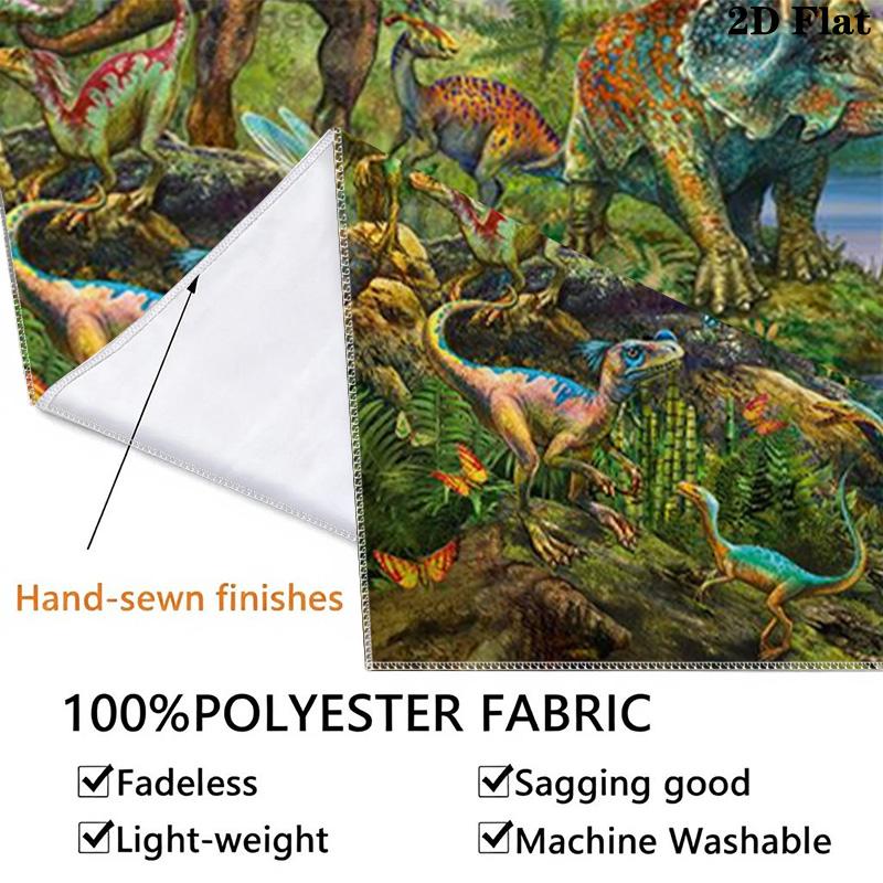 Jurassic Dinosaurs Pattern Home Decor Tapestry, Wall Hanging, Decorative RV Wall Cloth.MGT0918500