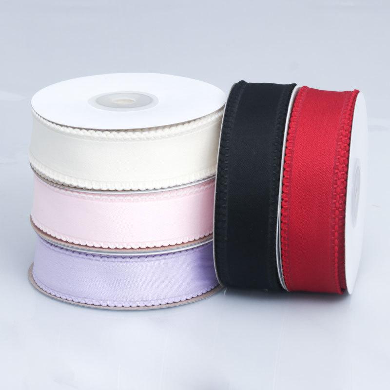 Handmade Romantic and Cozy Solid Color Lace Polyester/cotton Ribbon Handmade DIY Bow Hair Accessories Baking Birthday Cake Handbag Decorative Ribbon