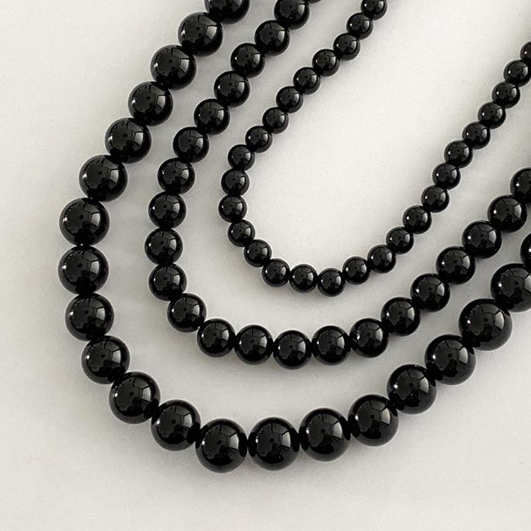 Black Pearl Choker Necklace: Stylish, Retro, Versatile, and Elegant Design for Women