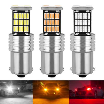 2 PCS P21/5W 1156 BA15S 1157 BAY15D 1157 LED Bulb Canbus 12V 4014 SMD 7000K White Car Tail Reverse Stop Brake Turn Signal Lights