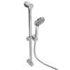 Shower Rail Set Handheld Shower Head Adjustable Slide Bar with 150cm/59.06in Shower Hose G1/2 for