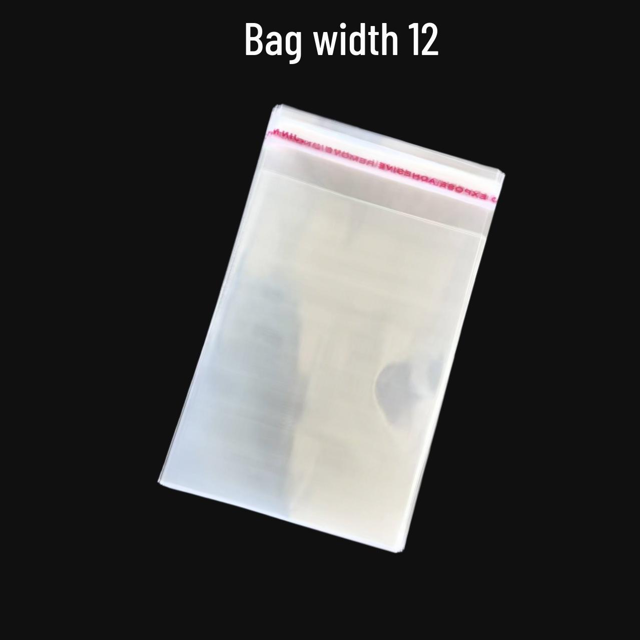 

OPP Self-Adhesive Clothing Packaging Bag with Card Header for Socks 12*14 (11+3) double layer 5 silk, 100 pcs