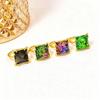 Harry Potter Resurrection Stone Open Ring - Copper Plated, 18K Gold, Color-Changing Lettering, Pyramid-Colored Gem.