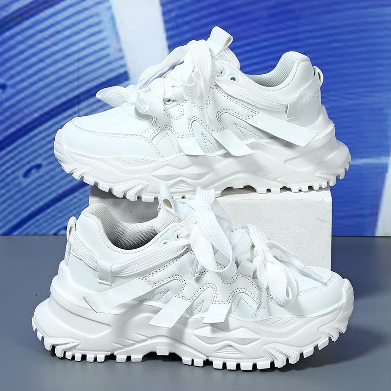 Adidași roz cu platformă pentru cuplu, pantofi cu talpă groasă, femei, bărbați, modă 2025, pantofi groși de lux, adidași de tenis slip-on, adidași casual de primăvară