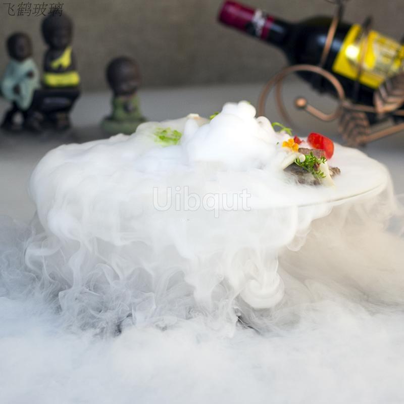 Innovatives UFO Trockeneisglas Kreatives Geschirr Tischgeschirr Schüssel Luxushotel Geschirr Salatschüsseln Molekulare Speisen Gerichte Künstlerisches Gericht