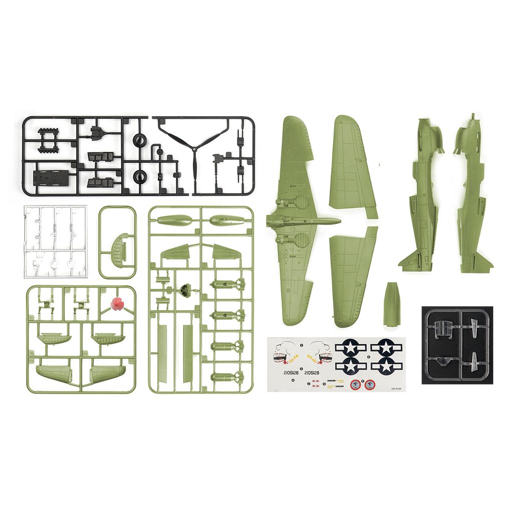 1/48 WWII Fighter Model AirForce P-40 Tomahawk Military Flying Tigers Warplane P51 MUSTANG F4U BF109 Fighter Model Puzzle Toys