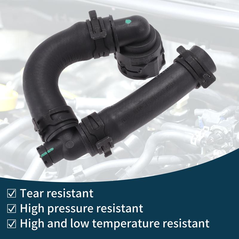 Motoforti Radiator Hose Heater Hose No.LR091800 for Land Rover for Range Rover Velar 18-2025 Rubber Coolant Pipe Black 1 Pc