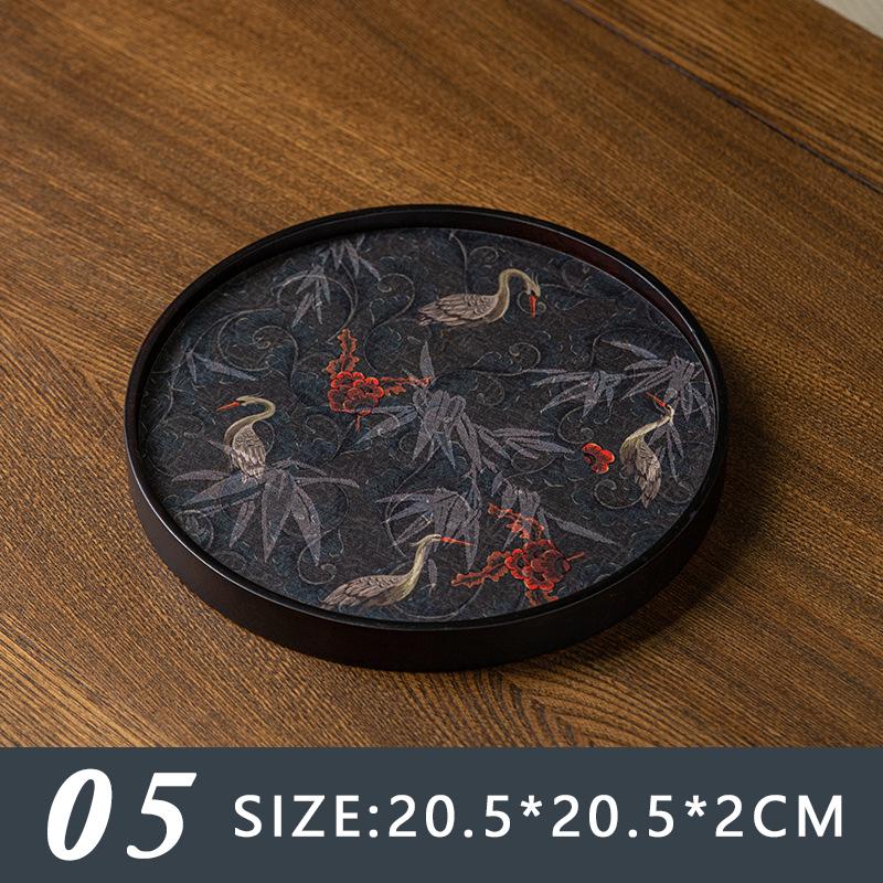 Retro Chinese Ancient Style Bamboo Tea Tray Ceremony Dry Bubble Tray Kung Fu Tea Ceremony Accessories Coffee Table Zen Tea Mat