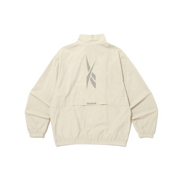 Reebok X Vector Stand Collar Loose Casual Long Sleeve Windbreaker Unisex Outerwear Beige REJU4EJ30I1