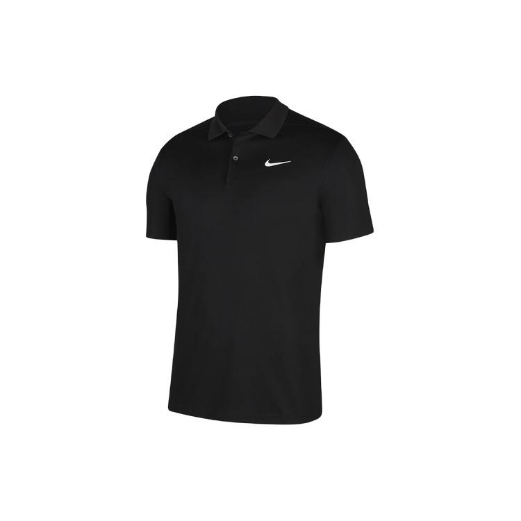 Nike Dri-Fit Slim Fit Version Golf lapel Short Sleeve Polo Shirt Black Men s BV0359-010 S