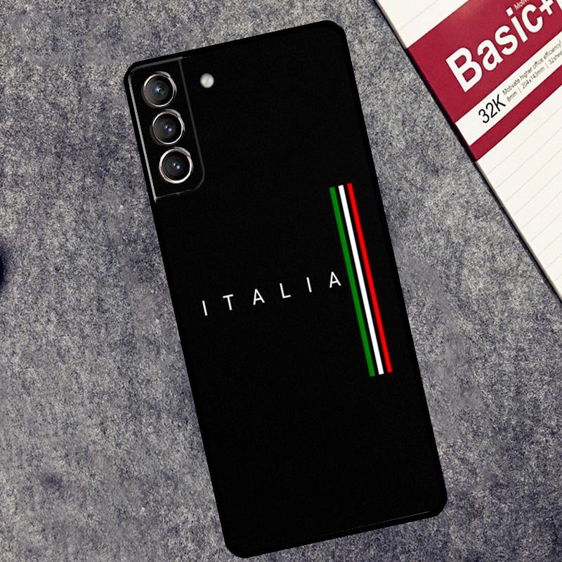 Flag Italy Case For Samsung Galaxy S25 S26 Ultra S20 S21 S22 S23 S10 Plus S25 FE S24 Ultra Cover Coque