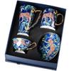 Jungle Cheetah Luxury European Bone China Mug Set - Large Capacity, Exquisite Design