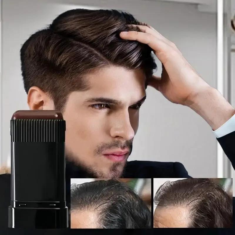 Hair Dye Stick with Comb 2 in1 Temporary Hair Coloring Covered White Hairs Long Lasting Hairline Pen Washable Black Brown Coffee