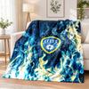 Leeds United Football Printed Flannel Blanket Warm Comfort Bed Throw For Indoor Home Decoration