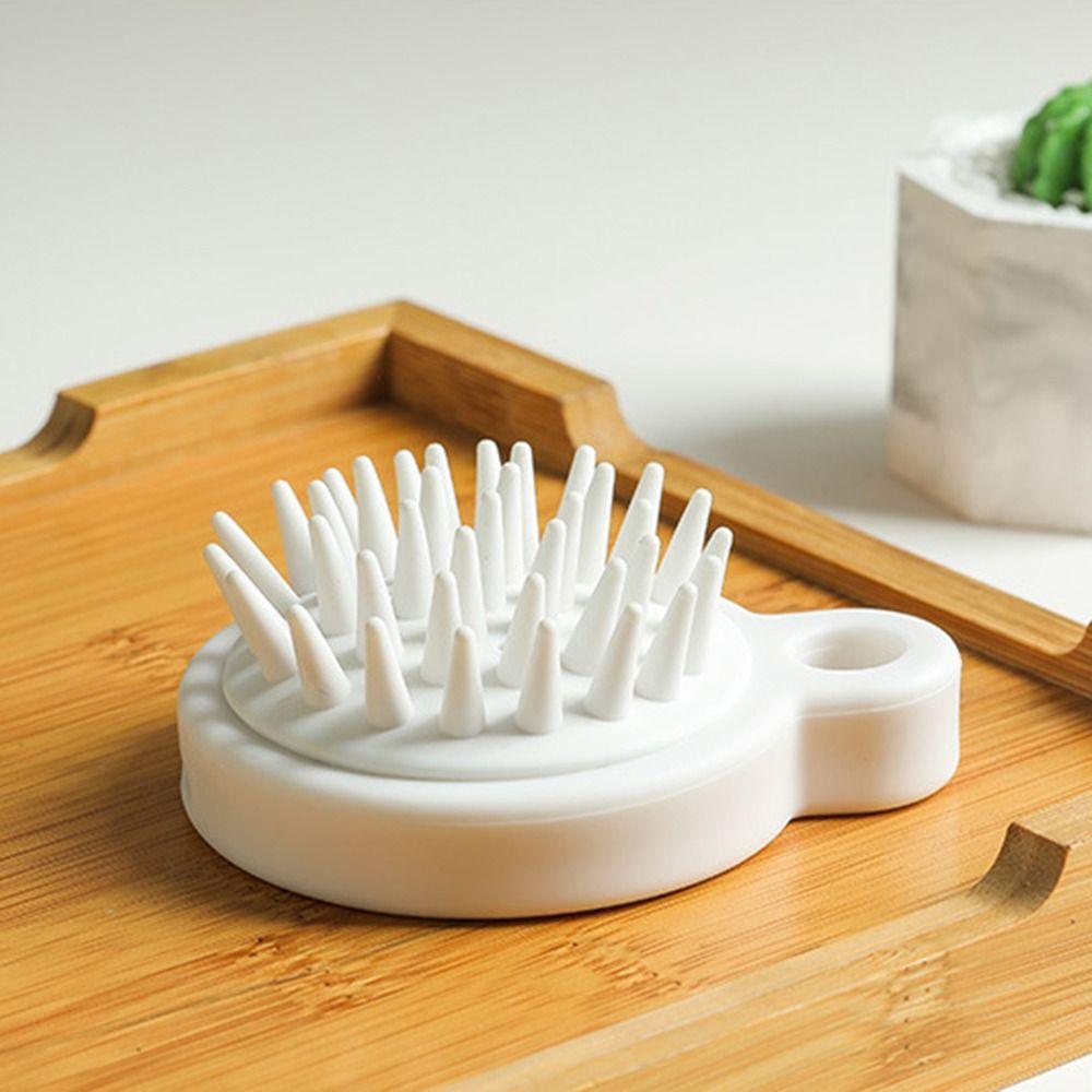 White Hair Washing Comb Comfortable Scalp Massage Brush Handheld Hair Care Tool  Women Men