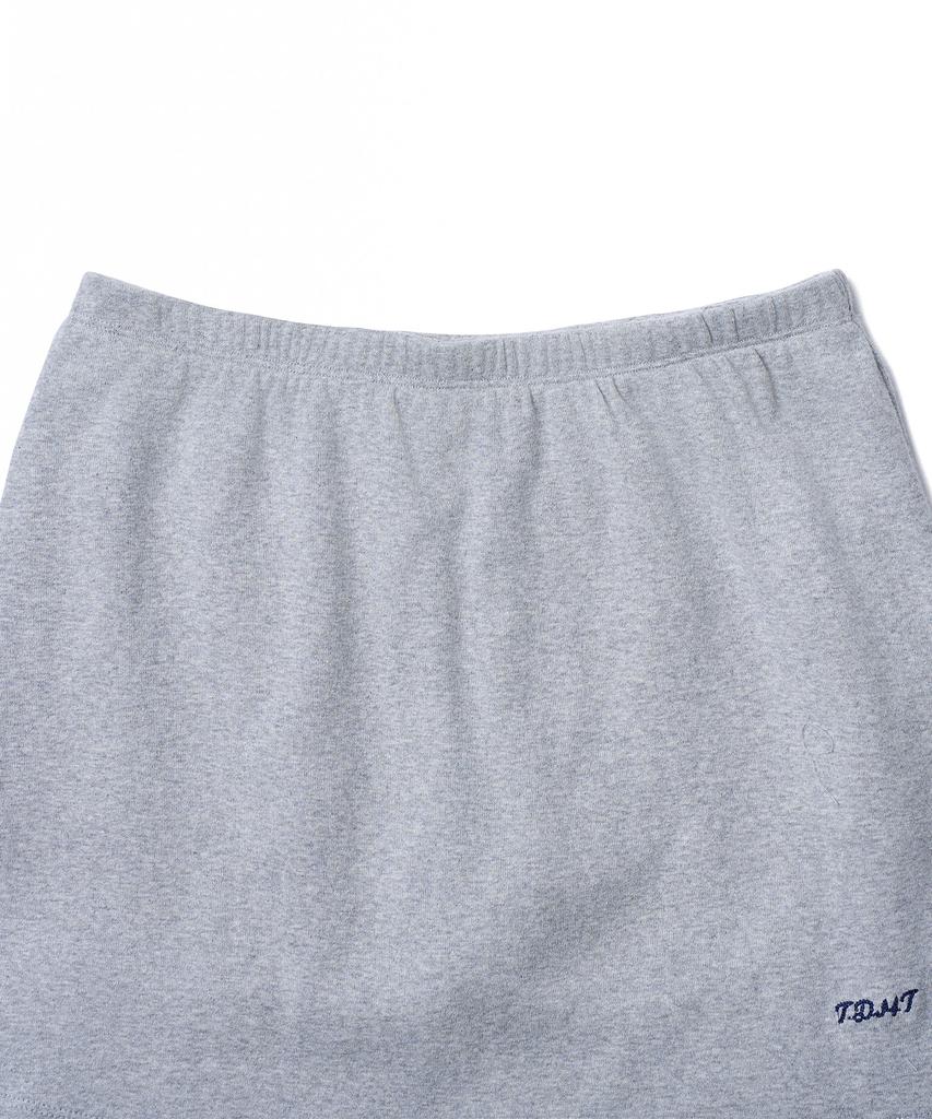 Tudment 50S Embroidered Mini Pantskirt_Melange Gray