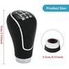 5 Speed Gear Shift Knob, Leather Gear Shift Knob for Mazda 2 3 6 2006-2012