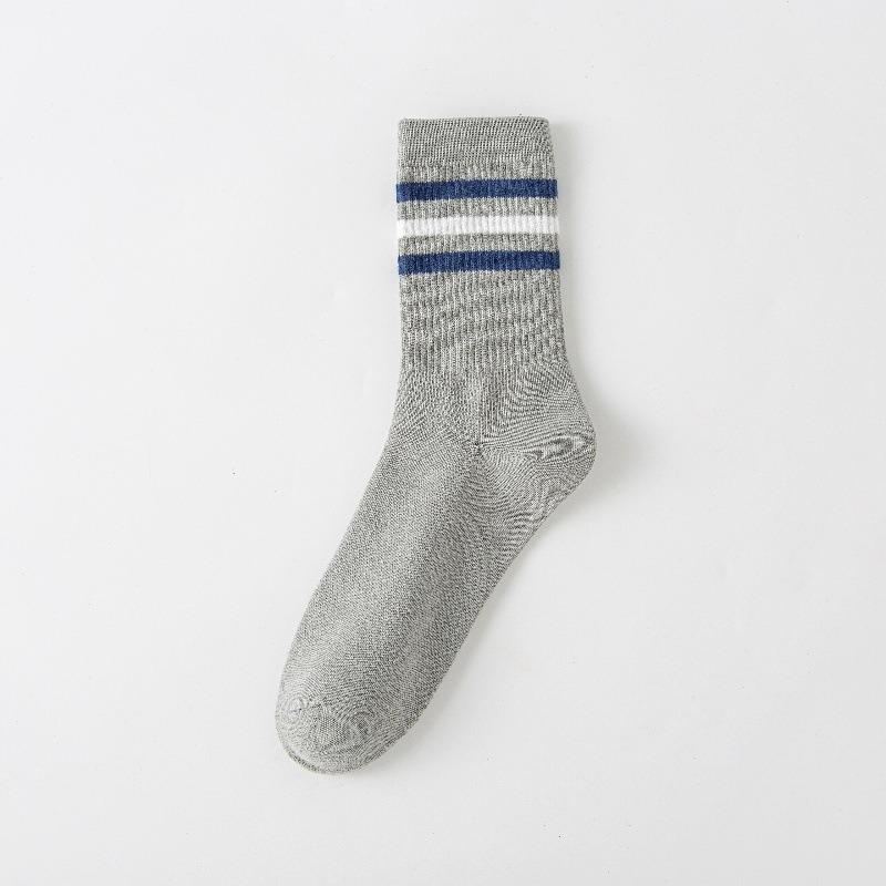 5 Pairs of Men's Spring and Summer Thin Boneless Casual Cotton College Style Sports Short Socks