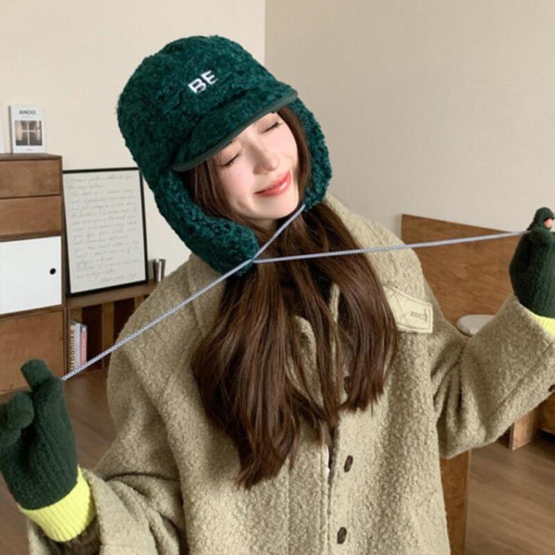 Женская зимняя пушистая флисовая уютная шапка-ушанка C6465_Brown