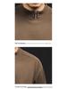 Men's Fleece Zipper Stand Collar Warm Pullover Shirt for Autumn & Winter