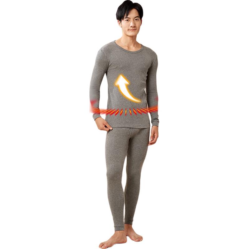 

Мужской термокомплект Yiershuang из 100% хлопка с круглым вырезом 3XL