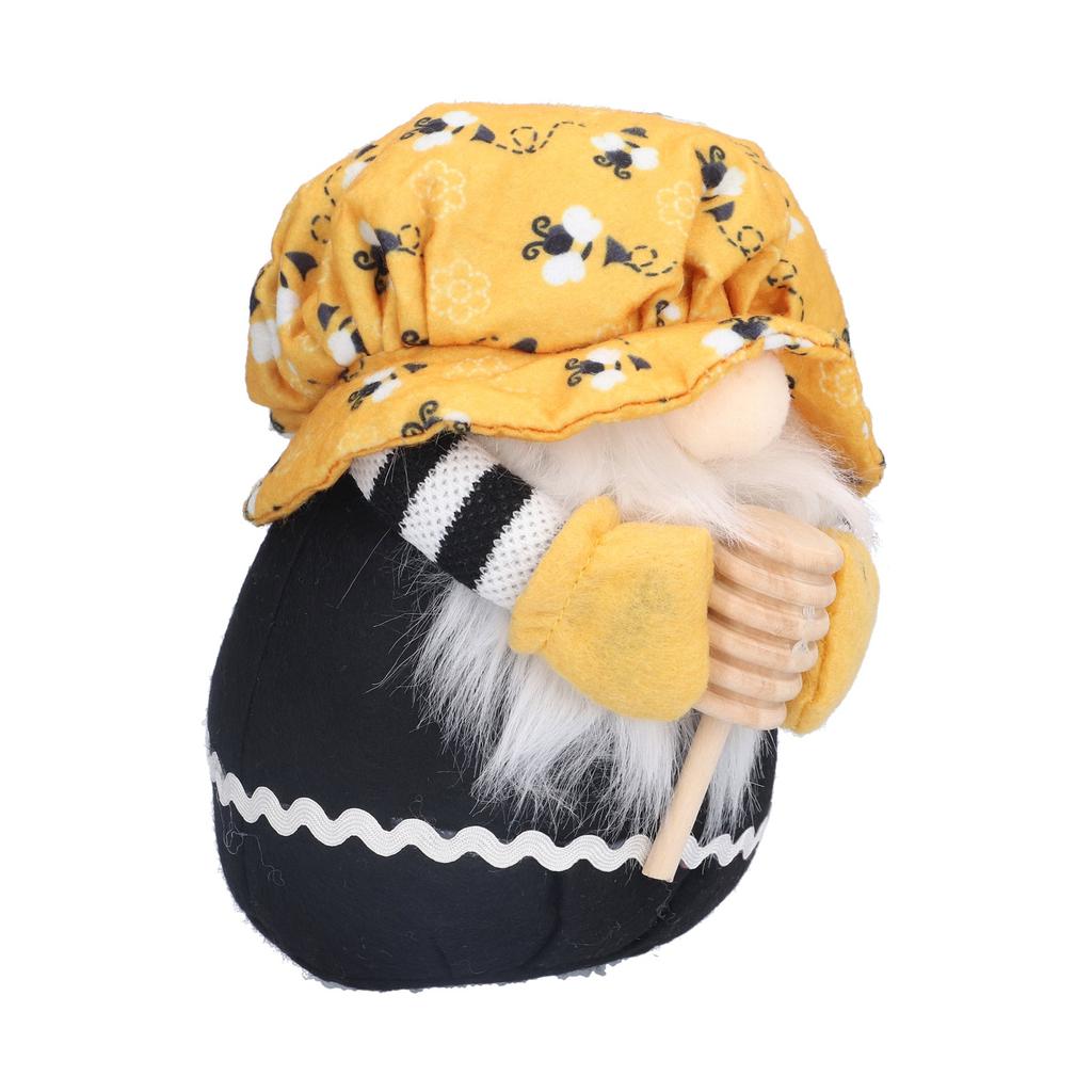 Patrón de Abeja Muñeco Gnomo Enano Muñeco sin Rostro Adorno Decoración para Sala de Estar Sofá Escritorio Estantería