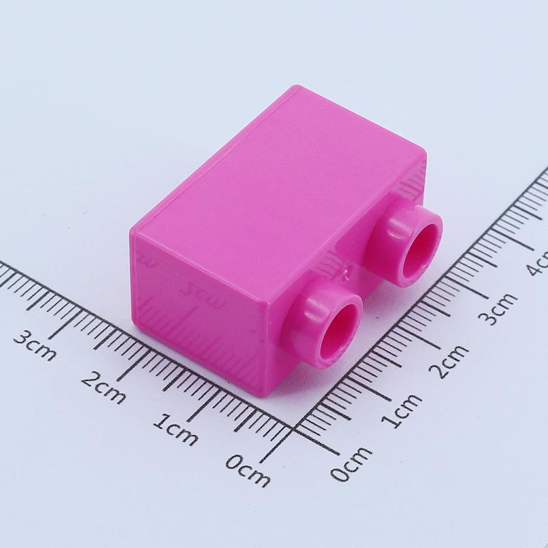 4 pezzi Mattoncini da Costruzione Grandi Fai da te 1x2 Mattoncini Grande Dimensione Accessori Assemblati Pezzi all'Ingrosso Giocattolo Educativo per Bambini