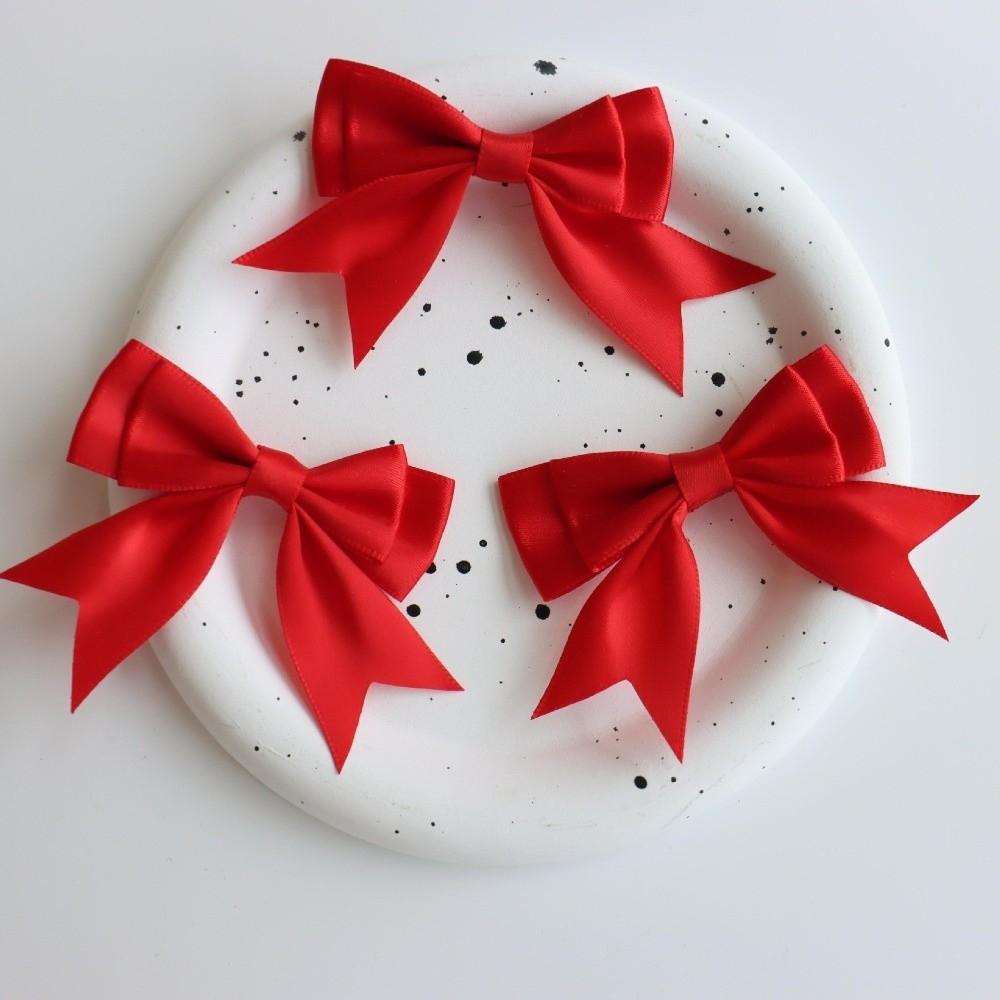 10Pcs DIY Crafts Double Layer Ribbon Bow Handmade Ribbon Bow Patches  Hairpin Accessories