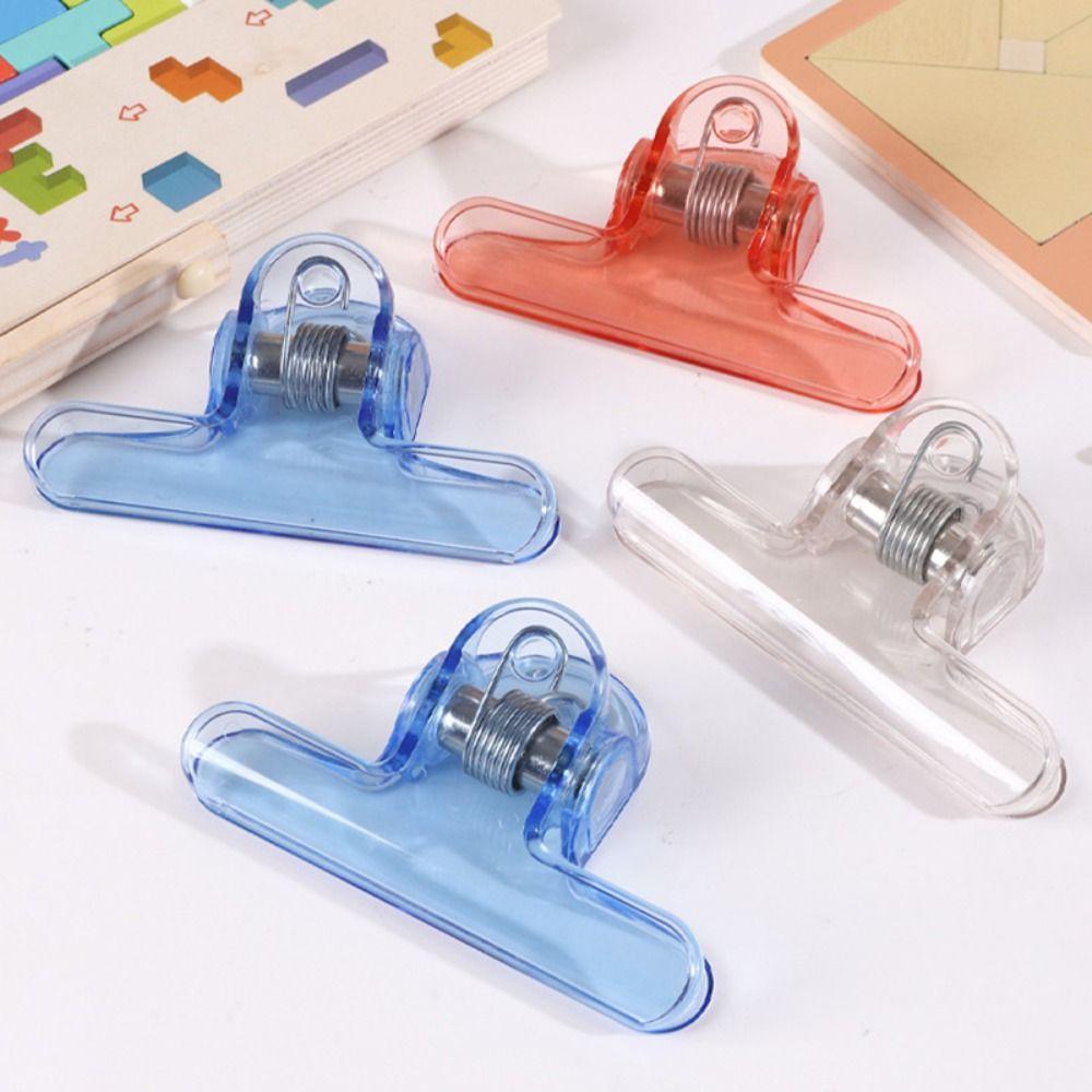 Plastic Bookmark Holder Transparent Anti Page Flipping Holder Gravity Book Clip School Office