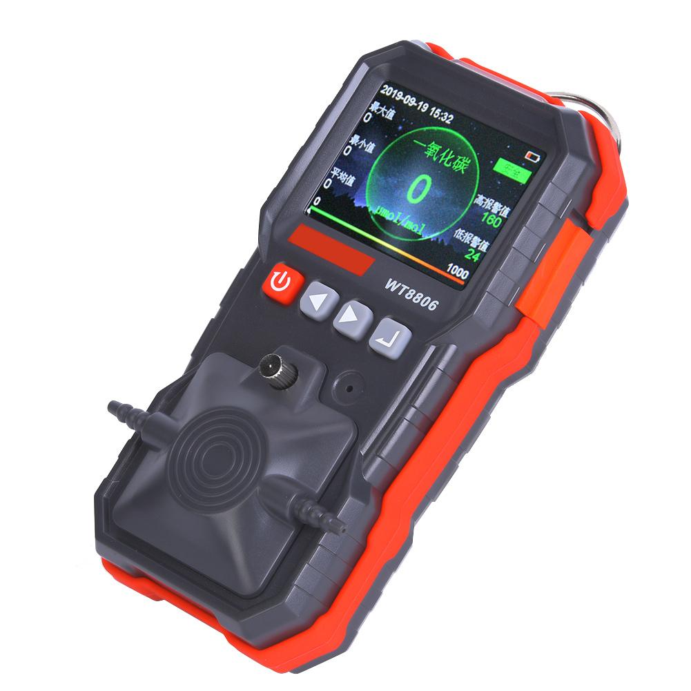WT8806 Handheld Carbon Monoxide Meter Color Screen CO Gas Tester Monitor with LED Alarm 0 1000mol